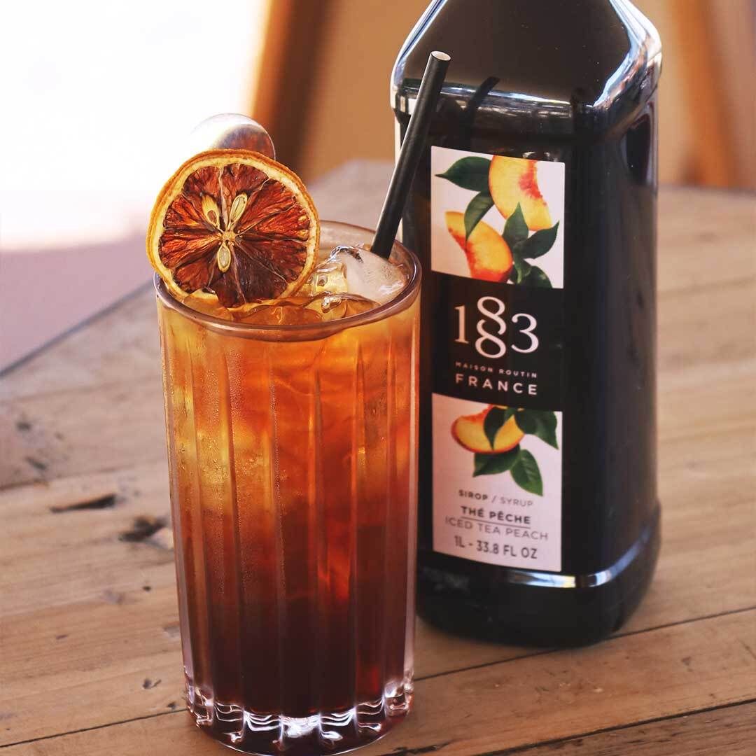 1883 Maison Routin Peach Iced Tea Syrup 