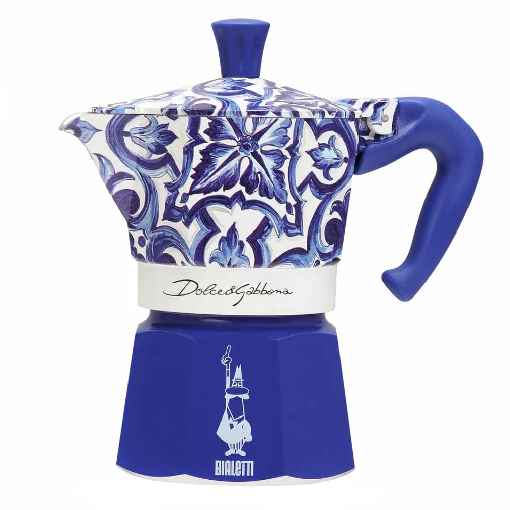 Bialetti Dolce & Gabbana Mediterranean Blue Moka Express 3 Cup