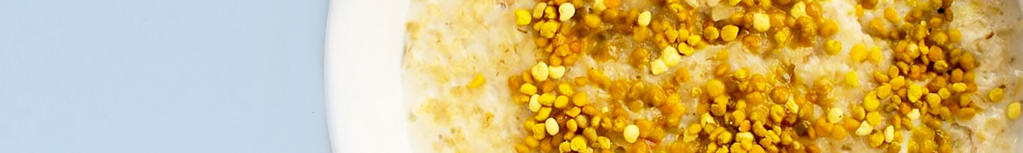 Bee Pollen on breakfast porridge