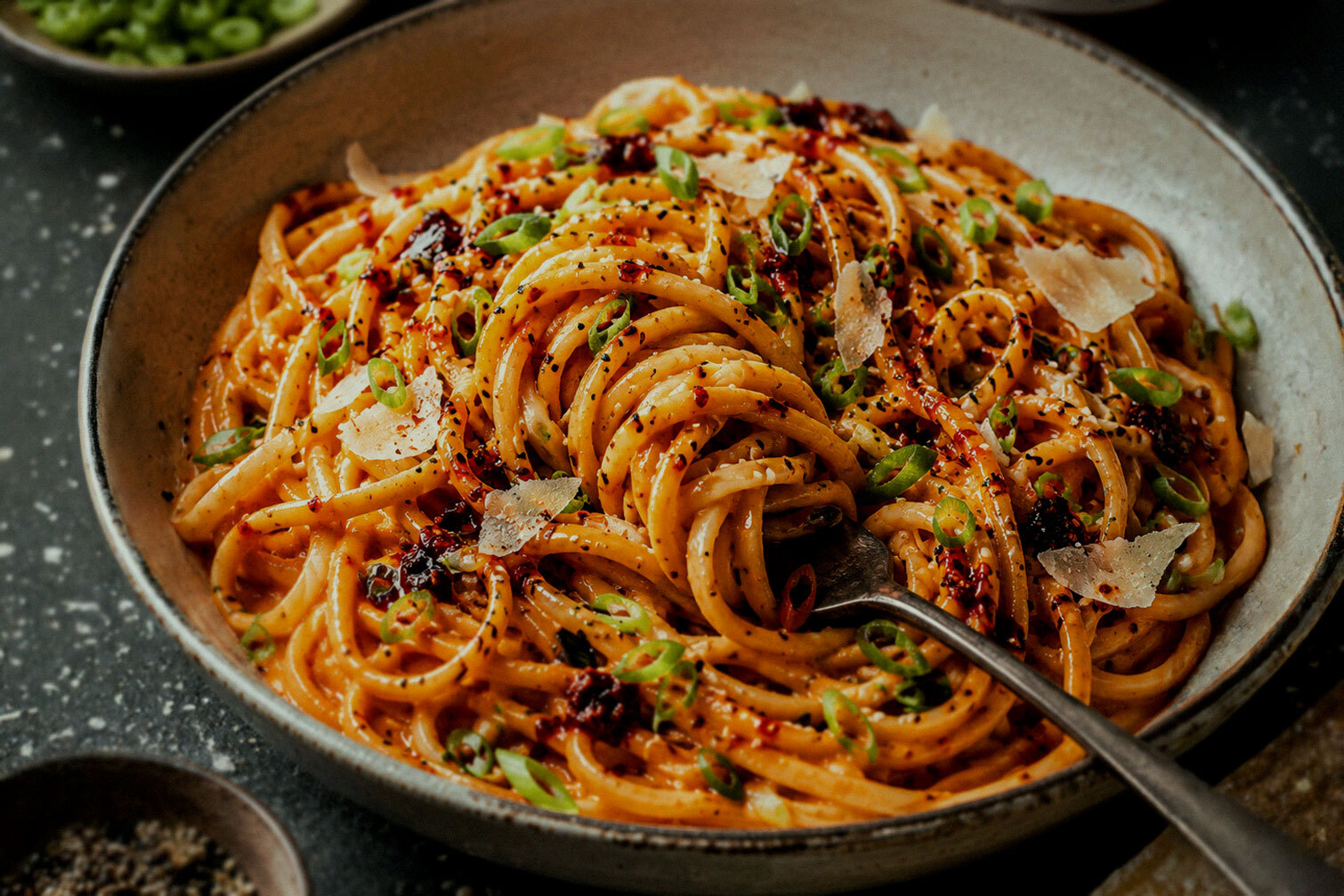 Creamy-Gochujang-Pasta-Recipe-i4C-Infusions4chefs