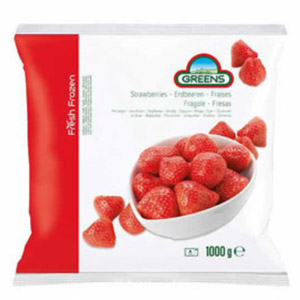 Greens Frozen Strawberries 1kg