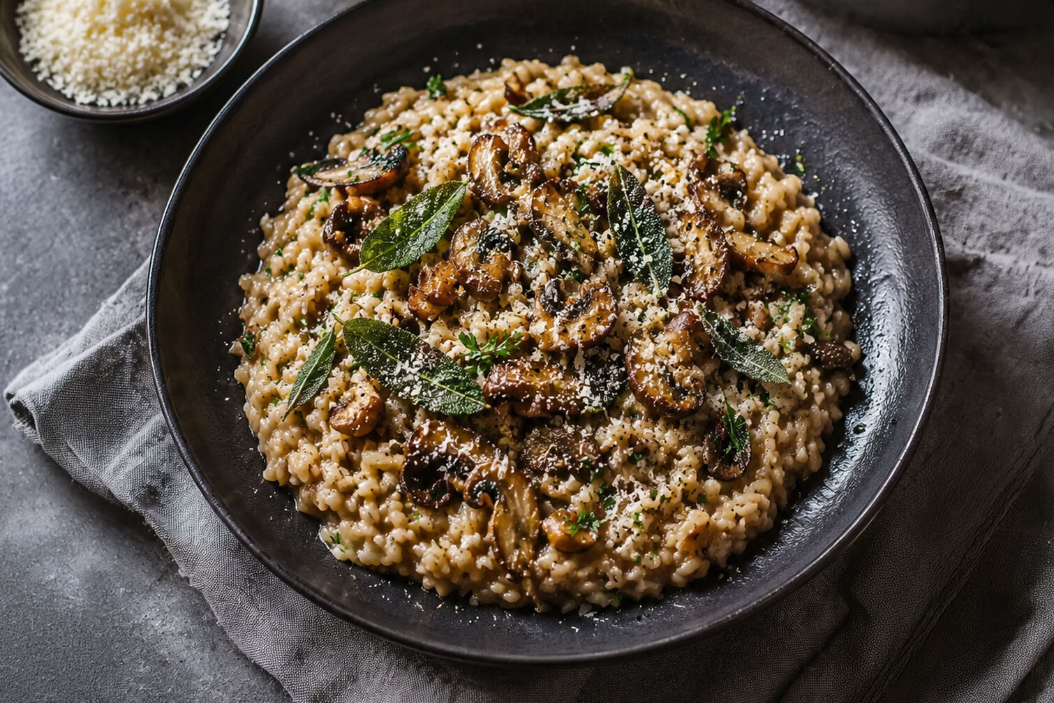 Porcini-Mushroom-Risotto-with-Parmesan-&-Crispy-Sage-Recipe i4C